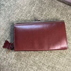 Isaac Mizrahi Rich Brown Leather Wallet